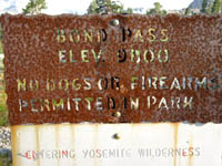 Bond Pass into Jack Main Canyon and Yosemite from the Emigrant Basin